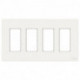 Unica - support + plaque boîte concentration - 4 col de 2 mod - Blanc
