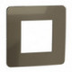 Unica Studio Métal - plaque - Bronze liseré Blanc - 1, 2, 3 ou 4 postes