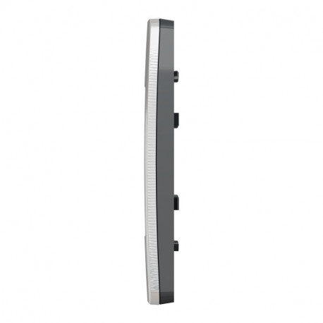 Unica Studio Métal - plaque - Aluminium liseré Anthracite - 1, 2, 3 ou 4 postes