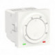 Unica - thermostat chauffage / climatisation - 8A - Blanc - méca seul