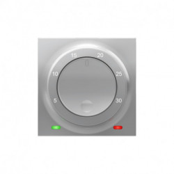 Unica - thermostat chauffage / climatisation - 8A - Alu - méca seul