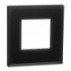 Unica Pure - plaque de finition - Givre noir - 1, 2, 3 ou 4 postes