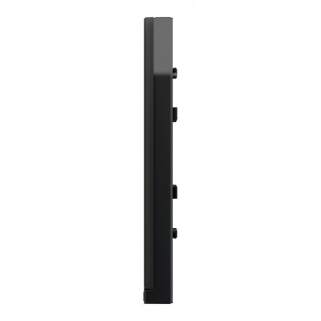 Unica Pure - plaque de finition - Givre noir - 1, 2, 3 ou 4 postes