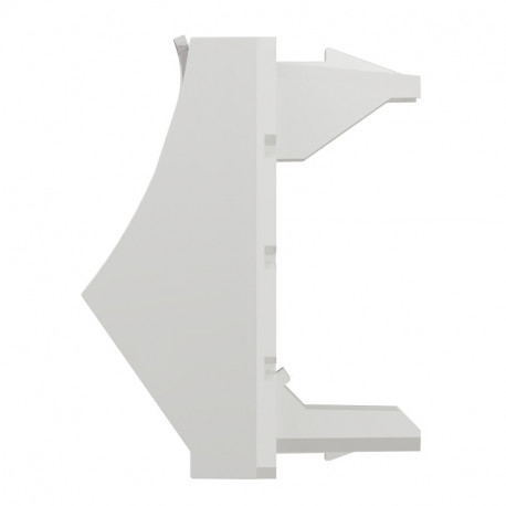 Unica - prise pour 1 RJ45 Keystone/Systimax - 2 mod incliné - Blanc - méca seul