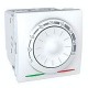 Thermostat pour Plancher Chauffant 10 A 2 modules - Blanc Schneider Unica