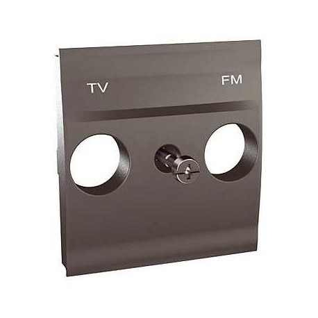 Couvercle TV/FM 2 Modules - Graphite Schneider Unica