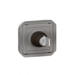 Interrupteur à clé Ronis 2 positions Plexo composable gris / Legrand