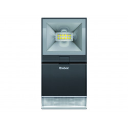 Projecteur LED theLeda S 8W noir avec détecteur / Theben