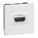 Prise HDMI Legrand Mosaic - audio vidéo - 2 modules - blanc 