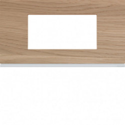 Plaque gallery 4 modules entraxe 71mm matiere oak wood
