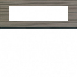 Plaque gallery 8 modules entraxe 71mm matiere grey wood