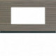 Plaque gallery 4 modules entraxe 57mm matiere grey wood