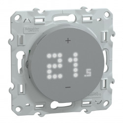 Wiser Odace - Thermostat connecté filaire - 2A - Aluminium