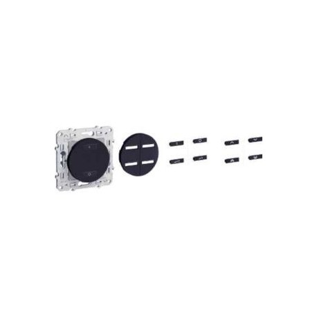 émetteur RF Anthracite, 2 ou 4 boutons (scénario éclairage + volets-roulants) Schneider Odace