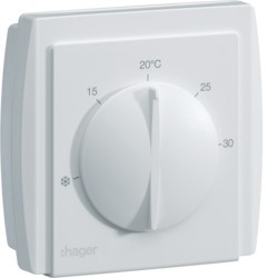 Thermostat membrane HAGER sortie inverseur