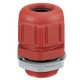 Presse-étoupe plastique- IP68- ISO 20- pour boîte Plexo incendie- rouge RAL 3000
