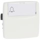 Poussoir porte-étiquette appareillage saillie composable - 6 A - blanc