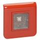 Diffuseur lumineux Mosaic pr alarme incendie - saillie - 2mod - 14 à 16 mA - LED