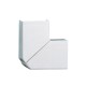 Angle plat variable - pour moulure DLPlus 40x12,5 - blanc