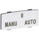 Osmoz étiquette - insert - avec texte - alu - petit modèle - 'MANU-O-AUTO'