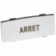 Osmoz étiquette - insert - avec texte - alu - petit modèle - 'ARRET'