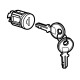 Barillet à clé type 405 - pour porte métal ou vitrée XL³ - avec 1 jeu 2 clés