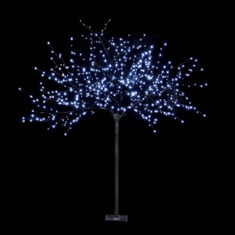 Arbres LED 3D 600Led blanc branches noir