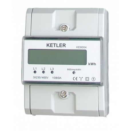 Compteur modulaire KETLER tétra 80 A affichage LCD