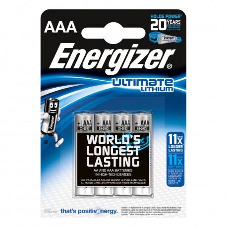 Pile Energizer AAA (L92) Ultimate lithium