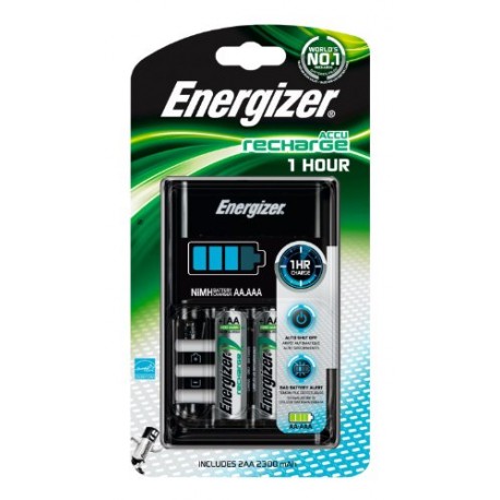 CHARGEUR 1H+ 2AA 2300 mAh ENERGIZER