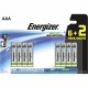 Pile AAA FSB8 ENERGIZER eco advanced 6+2