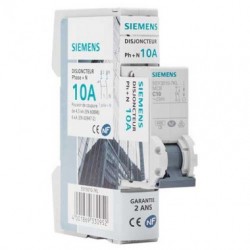 Disjoncteur électrique 10A borne à vis Siemens