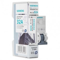 Disjoncteur électrique bornes à vis 32A Siemens