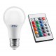 Ampoule LED E27 RVBW + Telecommande de gestion / GTV