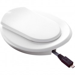 Point de connexion Logix prise 2P+T + chargeur USB Téléphone - Blanc / Planet Wattohm