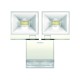 2 Spots Orientable LED de chaque 8 W blanc 90° Exterieur LUXA 102-140 LED 16W WH Theben