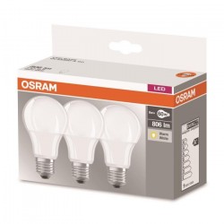 Boîte ampoules LED 3x9,5W - E27 Blanc chaud - 806lm / Osram