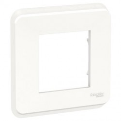 Unica Pro - plaque de finition - Blanc antimicrobien - 1, 2 postes ou 4, 6 modules