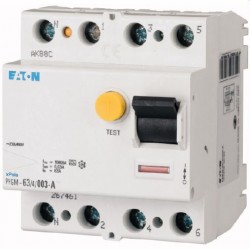 Interrupteur différentiel PFGM - 4x25A 30mA Type AC / EATON