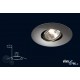 Almeria Spot encastré 1 x 50w GU10 Gris Luminaire Podium Philips 