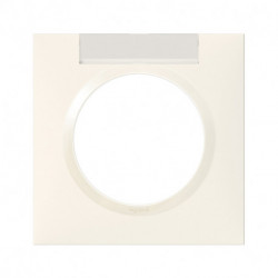 Plaque de finition Dooxie Blanc - 1 poste avec Porte-étiquette / Legrand
