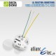 Micromodule émetteur encastré alimenté 230V - 1 ou 2 voies éclairage, volets roulant ou scénarios - Deltadore Tyxia 2700 