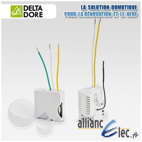 Pack Micromodules Eclairage - Va et Vient sans fil - Interrupteur avec neutre - Deltadore Pack Tyxia 500 
