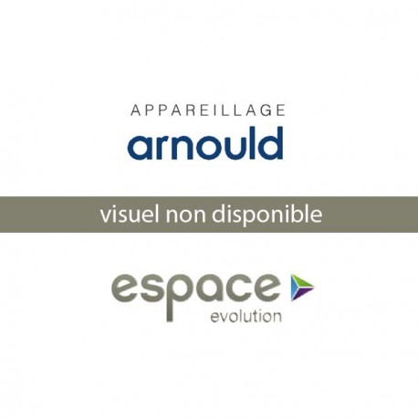 Plaque Nuances Noir Mat 3 Postes Arnould Espace Evolution 
