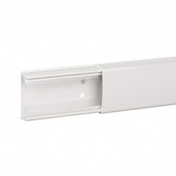 moulure PVC 18x45 1 compartiment OptiLine Mini Blanc Polaire avec membranes 2,1m