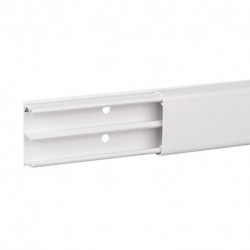 moulure PVC 15x35 2 compartiments, OptiLine Mini Blanc Polaire 2,1m