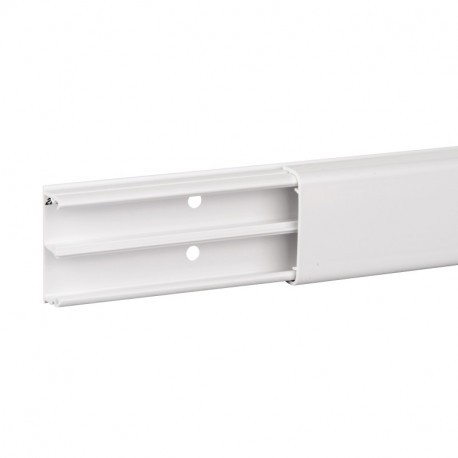 moulure PVC 15x35 2 compartiments, OptiLine Mini Blanc Polaire 2,1m